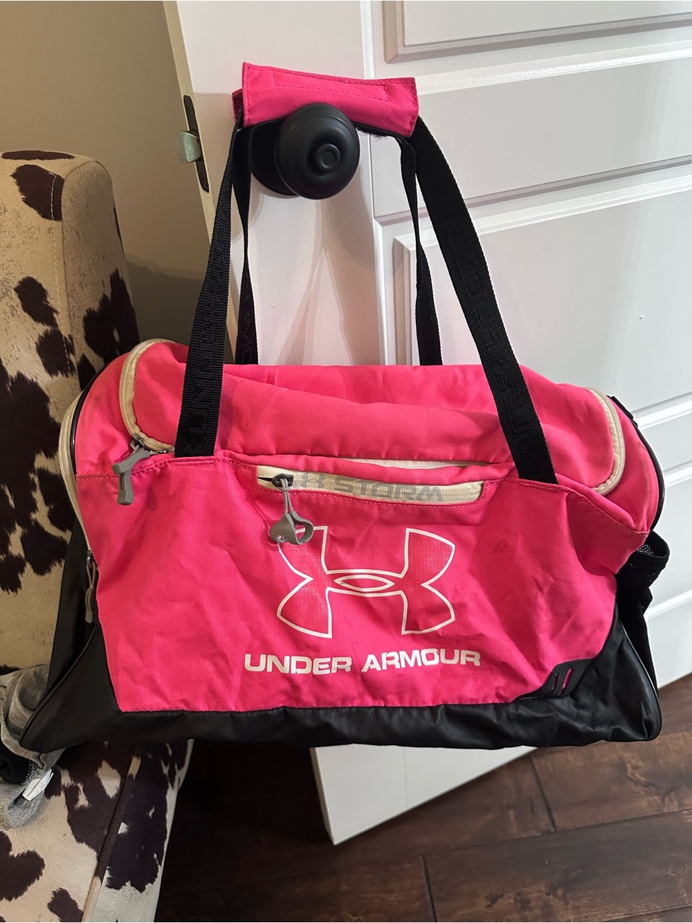 Under Armour Hot Pink & Black Women's Duffel Bag